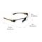 Girls With Guns Devotee Protective Shooting Safety Glasses, Clear Lenses, ANSI Z87+ & CE Rated, Gold/Brown 2371 - alternate 8